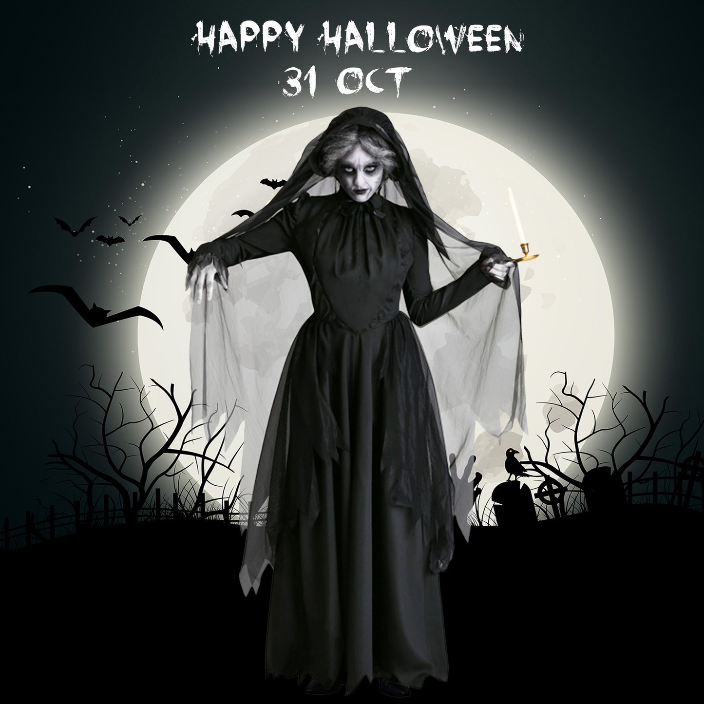 Women ghost halloween costume