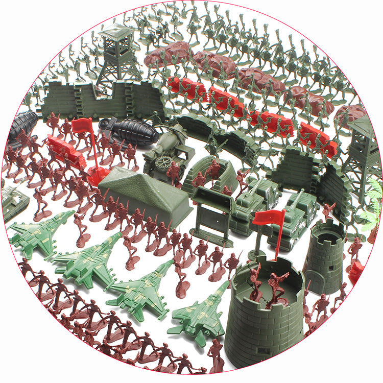Large army battle play set