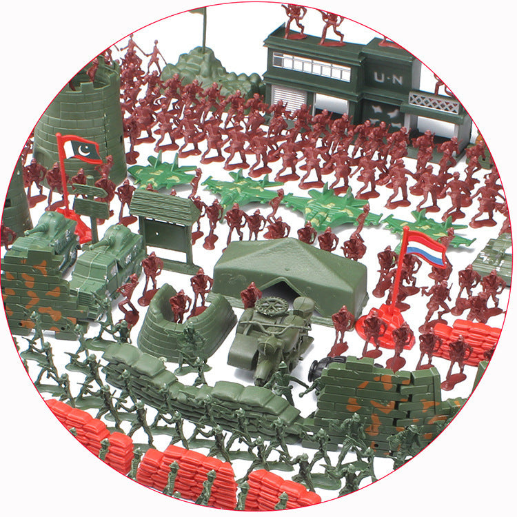 Large army battle play set