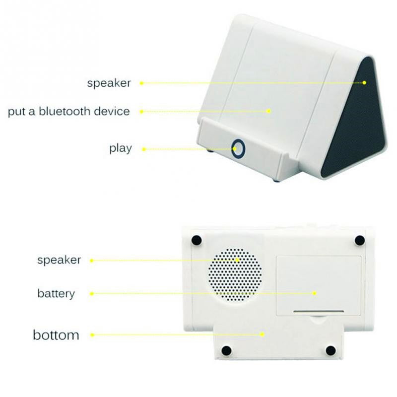 Phone stand with wireless speaker