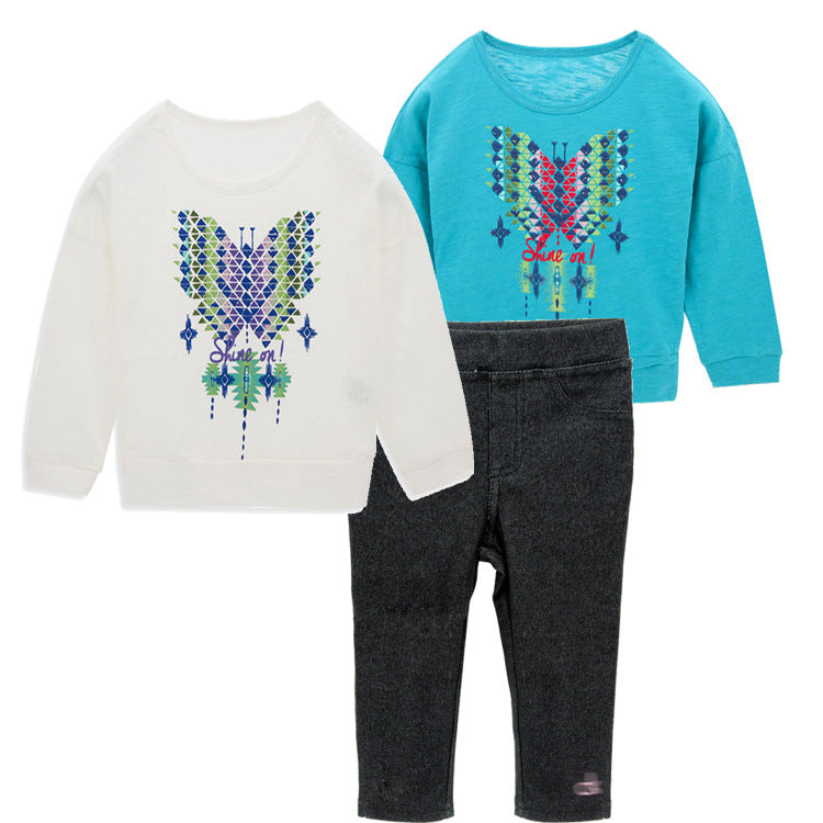 Lente En Somer Baba Klere Drie-stuk Romper Suit