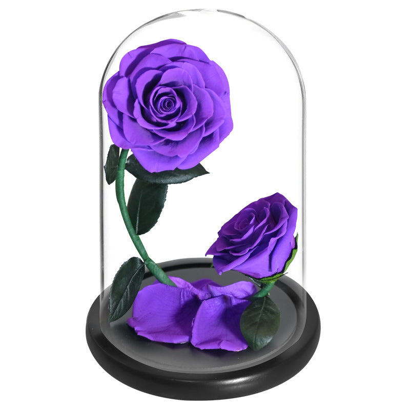Roses in glass dome