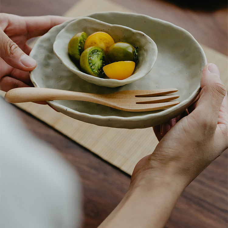Japanese hand-kneaded tableware set
