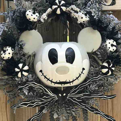Mickey Mouse pumpkin wreath decoration handmade