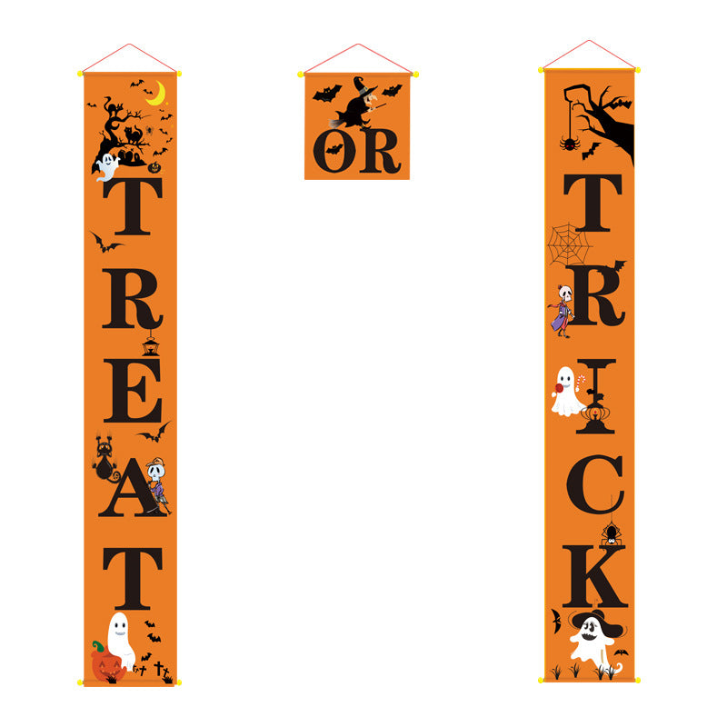 Halloween hanging banners couple
