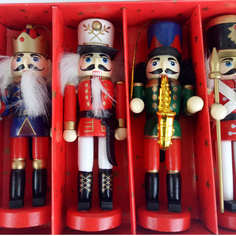 Wooden nutcracker ornaments