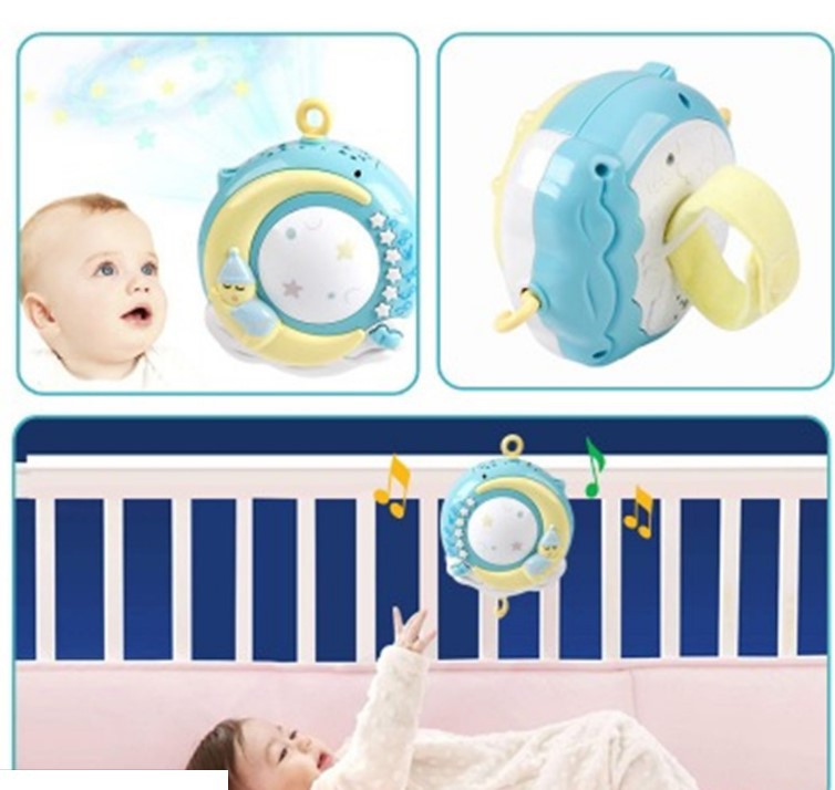 Crib toy with projector