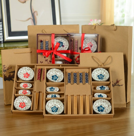 Cute set of cups and chopsticks