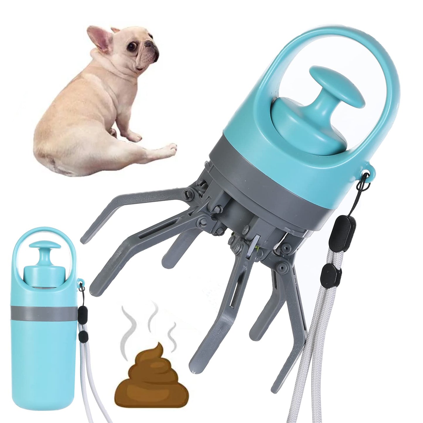 Automatic dog poop scooper with built-in bag dispenser