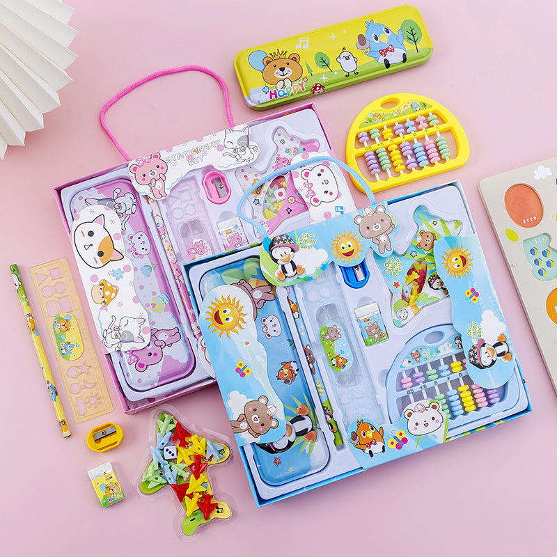 Cartoon school supplies set for kids