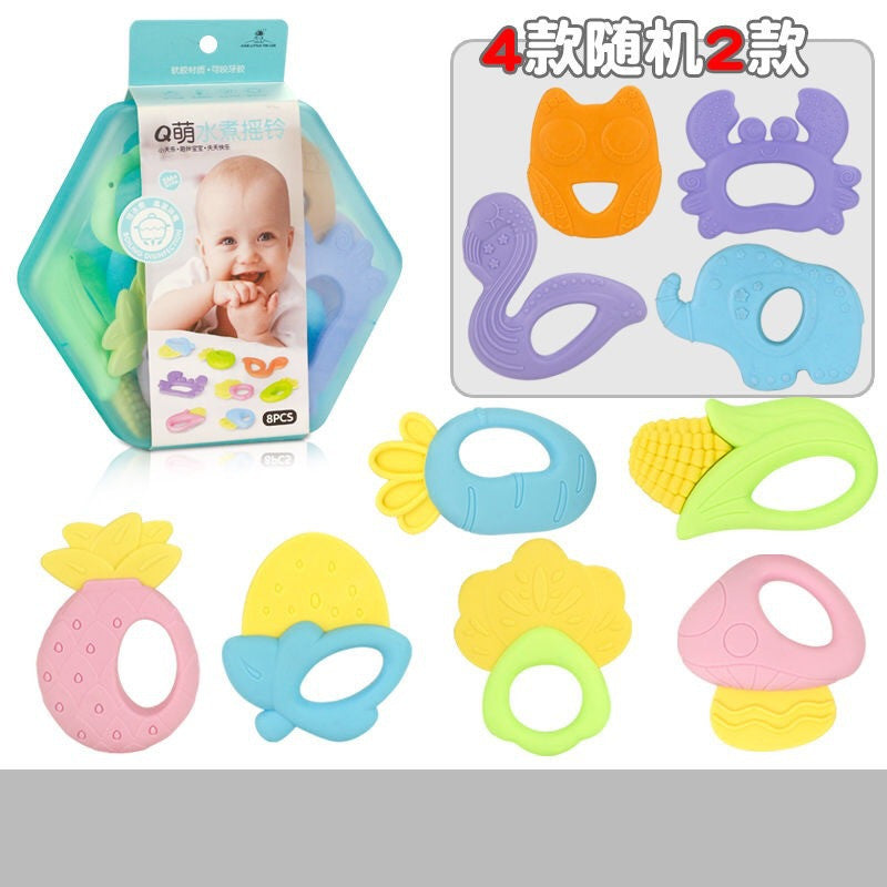 Baby teether rattle set