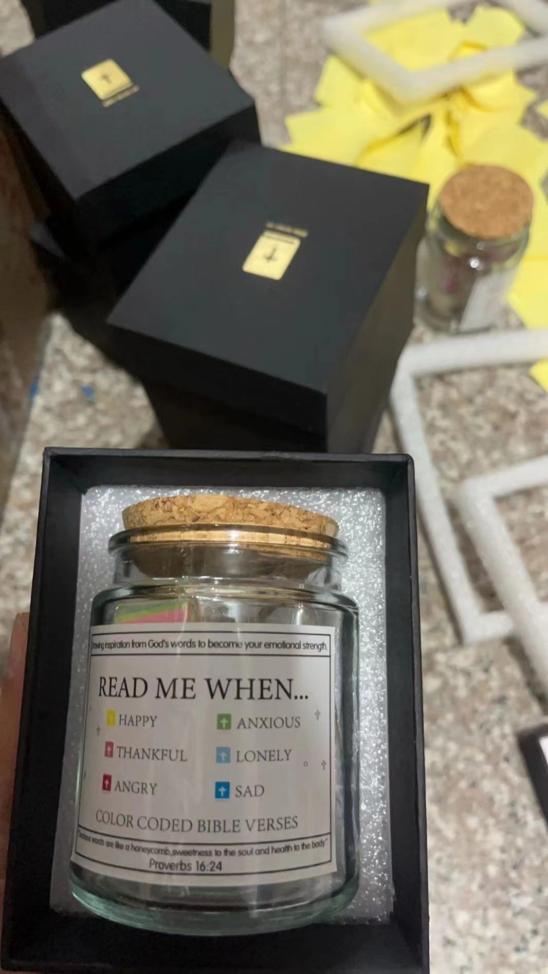 Bible verse jar gift set