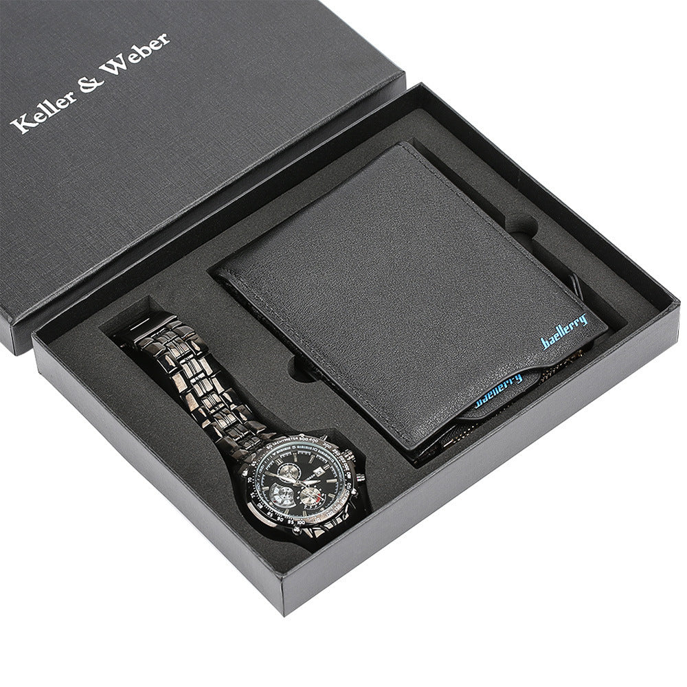 Luxury men’s watch and wallet set