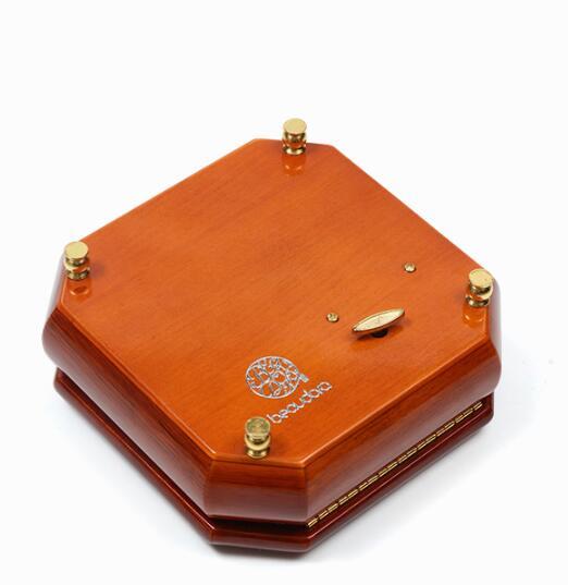 Handmade wooden music jewelry box