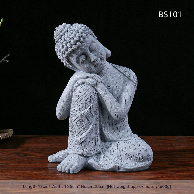 Garden flower pot Zen Buddha