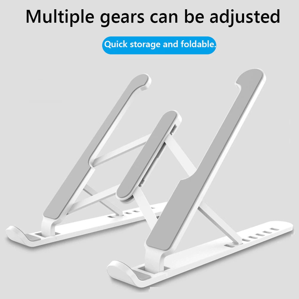 Portable folding laptop stand