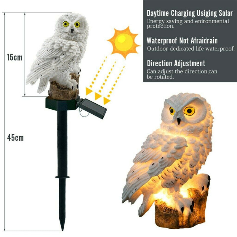 Solar garden lamp owl
