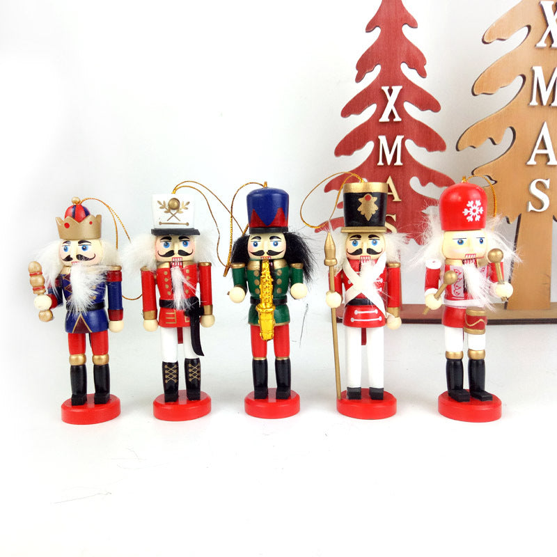 Wooden nutcracker ornaments