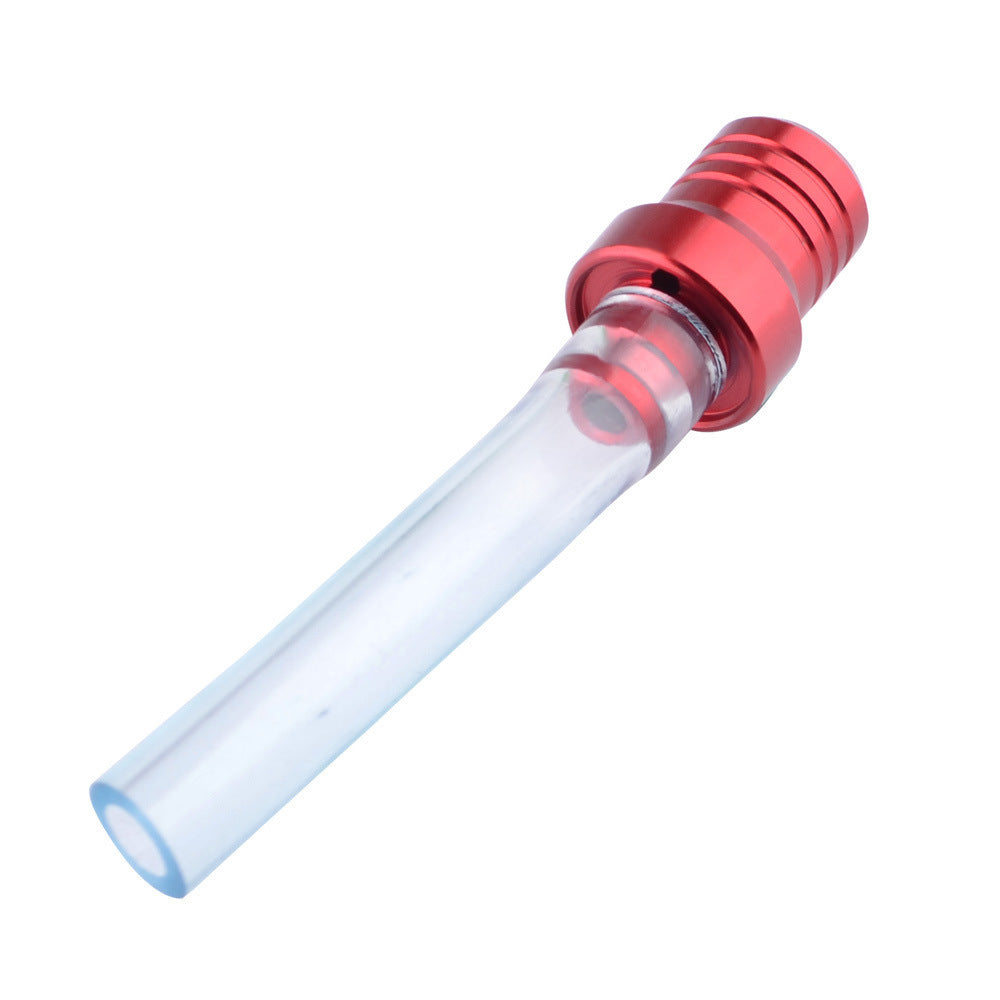 Motorcycle fuel tank vent pipe