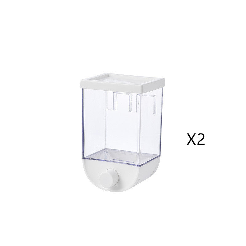 Food storage dispenser with easy press