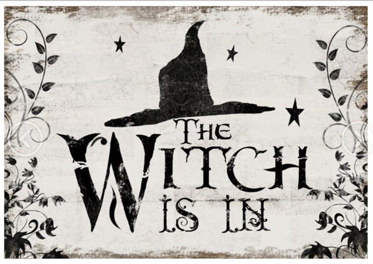 Halloween wooden hanging board