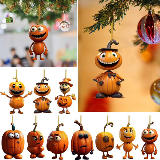 Halloween pumpkin hanging ornament