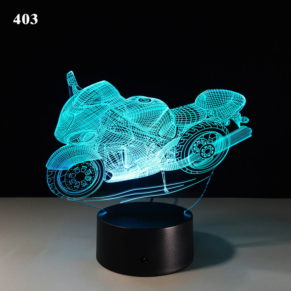 Motorcycle desk lamp