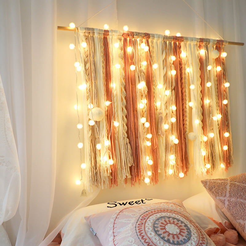 String lights curtain