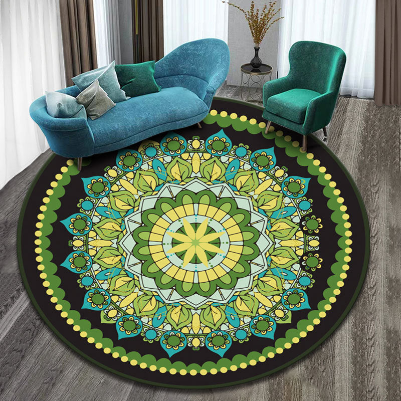 Round carpet mandala ethnic