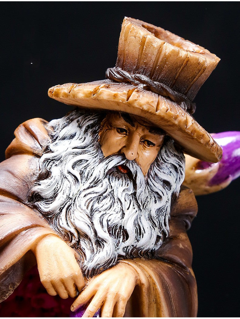 Handmade wizard with insence burner
