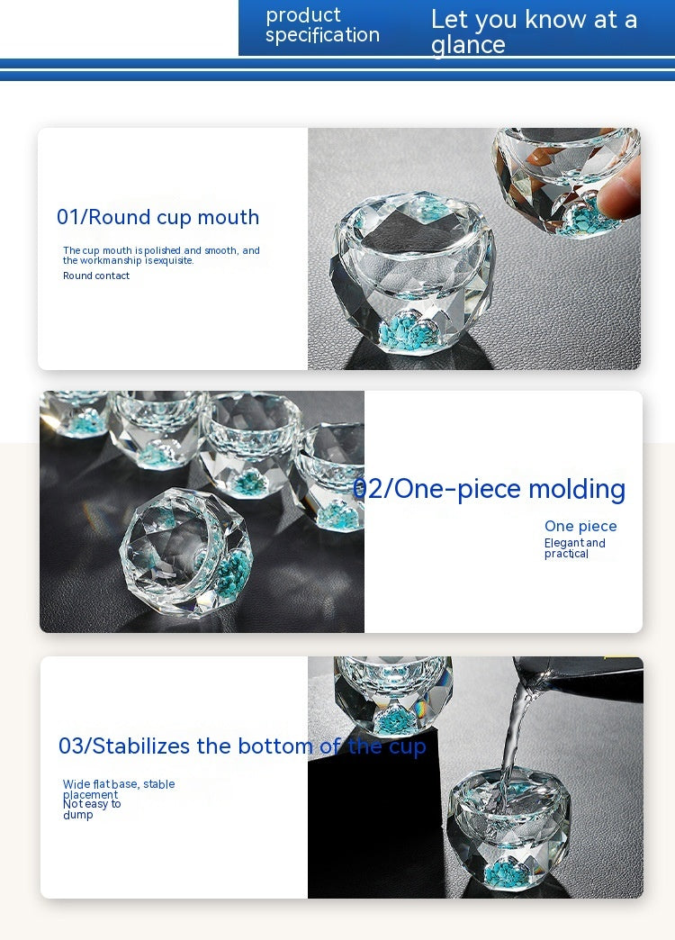 Luxury crystal whiskey decanter with glasses gift set