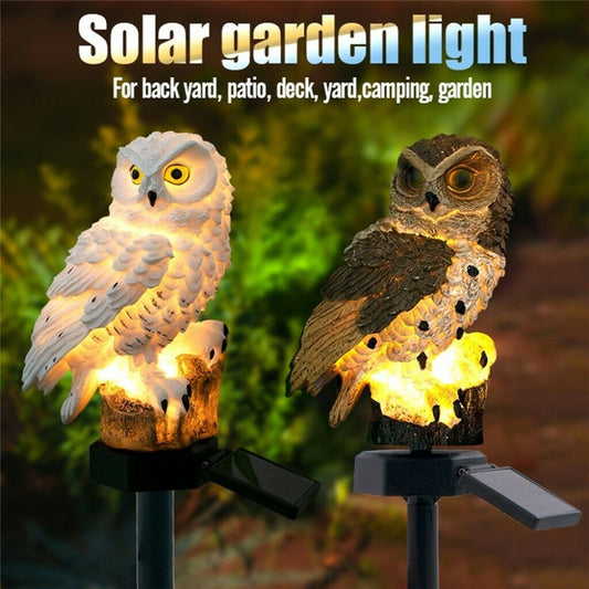 Solar garden lamp owl