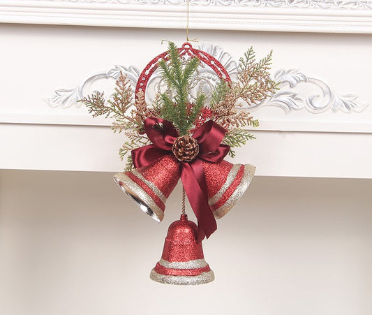 Christmas hanging bell ornament