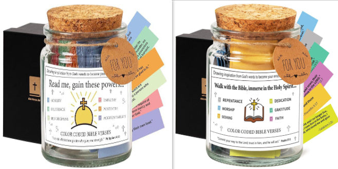 Bible verse jar gift set
