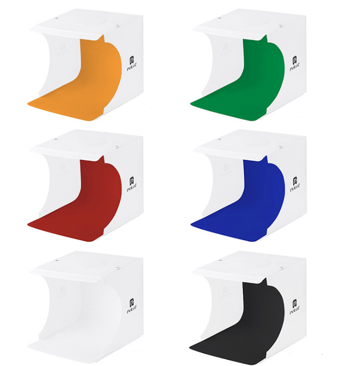 Portable photo studio box 2 LED panels