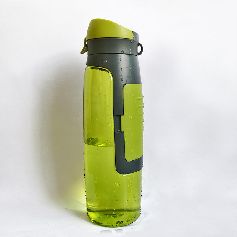 Water bottle with safe box