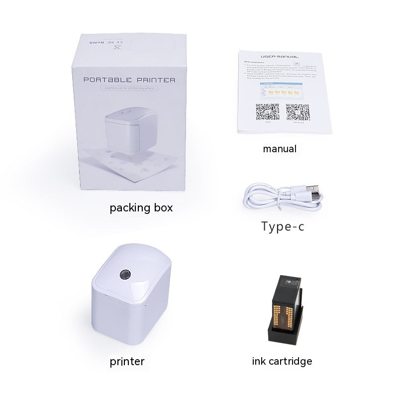 Handheld mini printer for DIY label