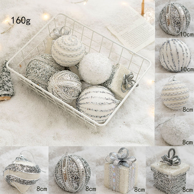 Christmas tree decorated balls shatterproof