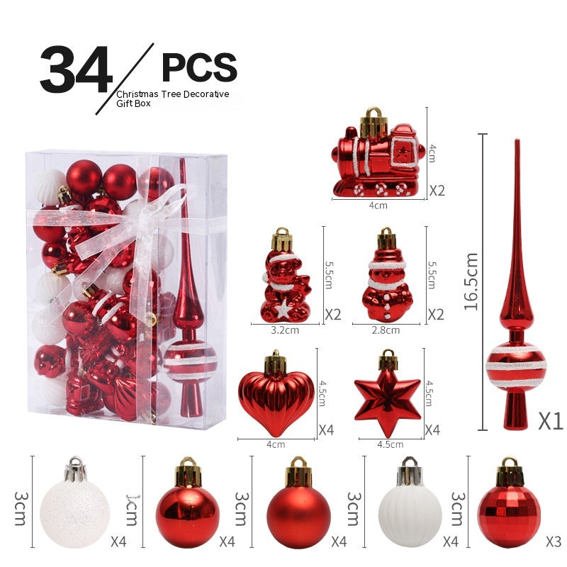 Christmas tree hanging ornaments 34 pack
