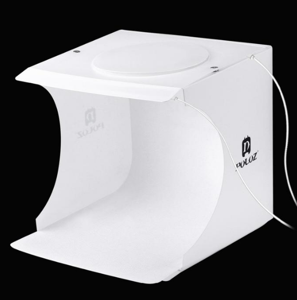 Portable photo studio box 2 LED panels