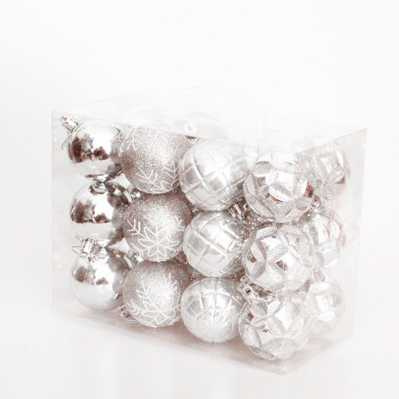 Christmas tree balls 24 pcs