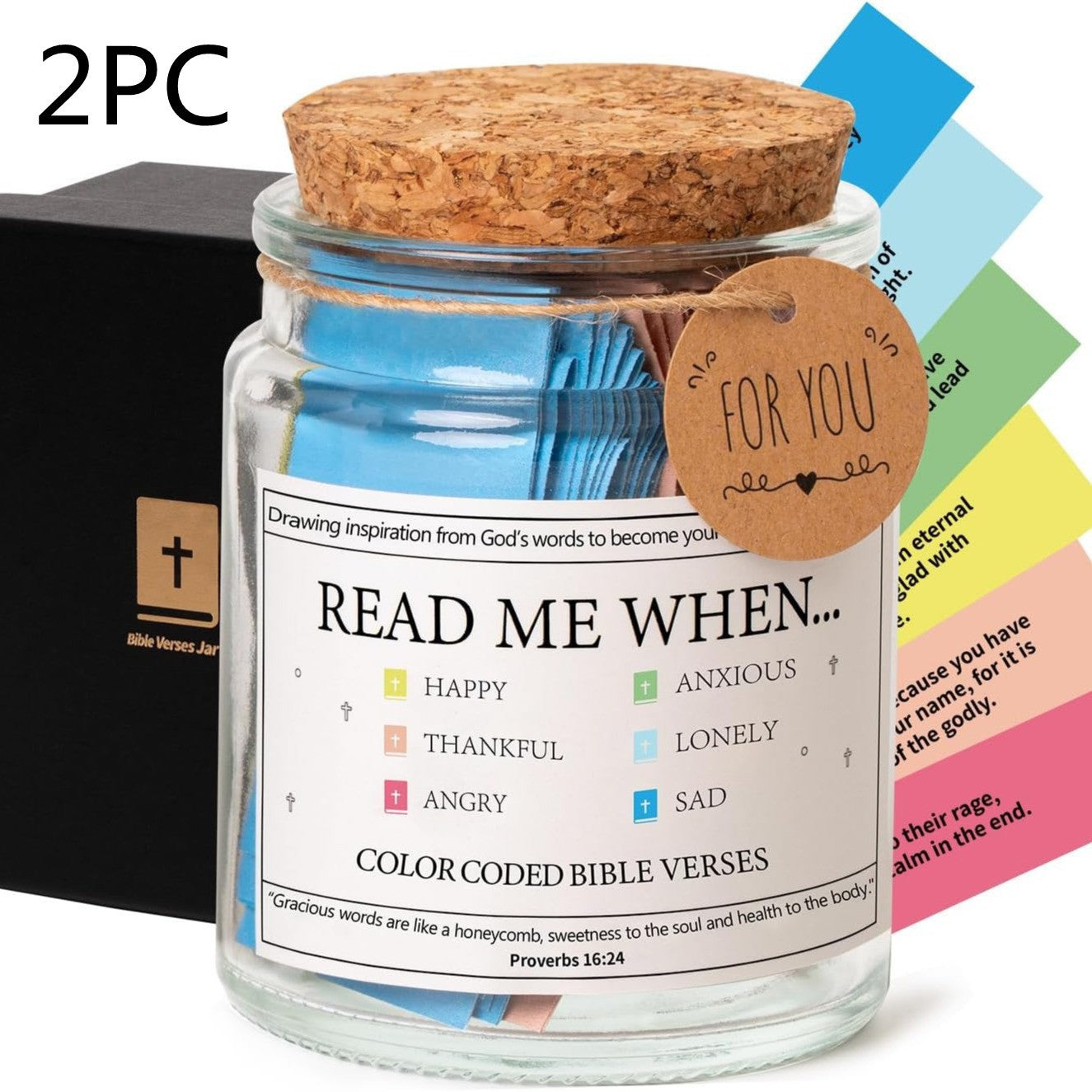 Bible verse jar gift set