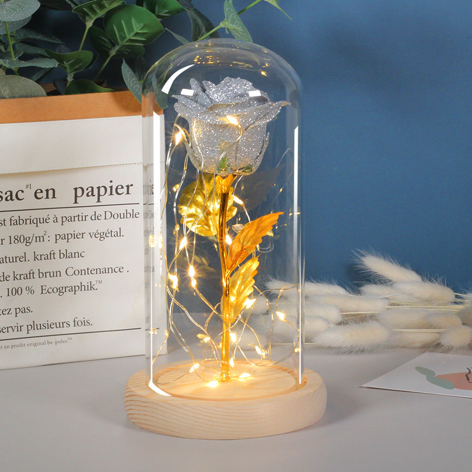 Eternal Rose in glass cover with LED