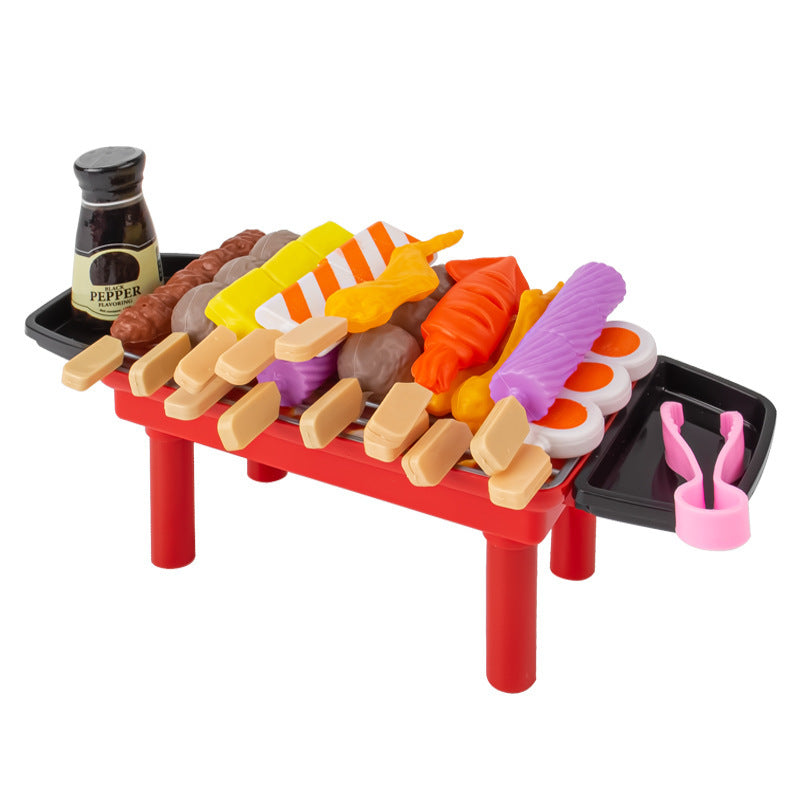 Kids barbecue grill play set