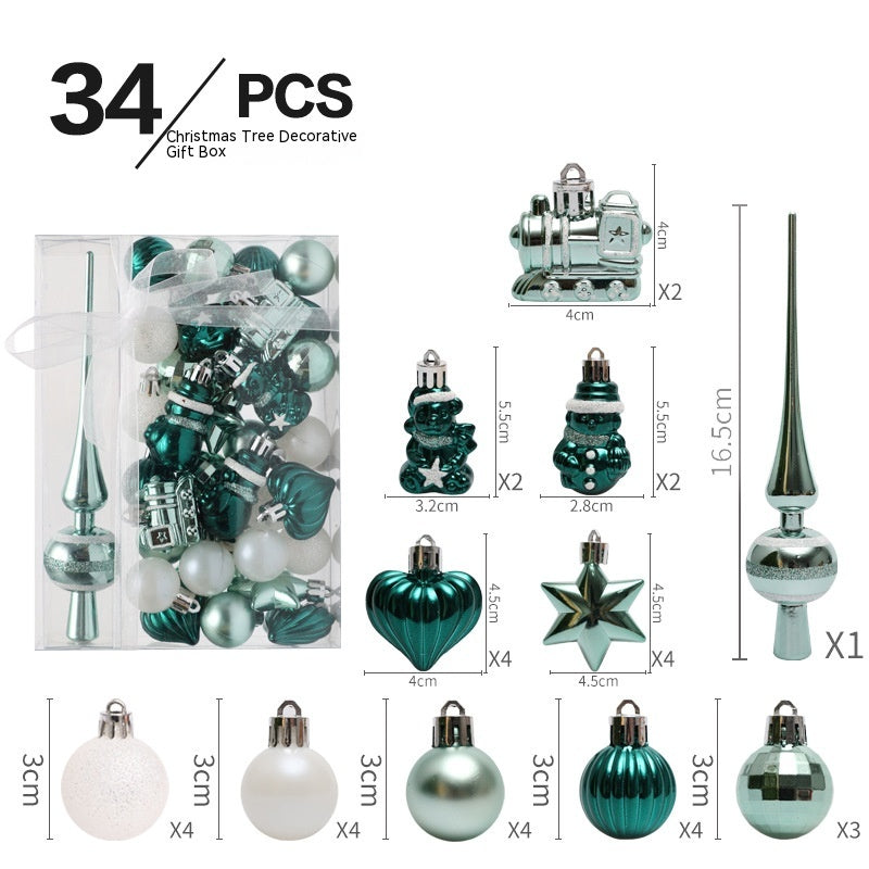 Christmas tree hanging ornaments 34 pack
