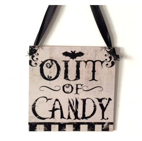 Halloween wooden hanging board