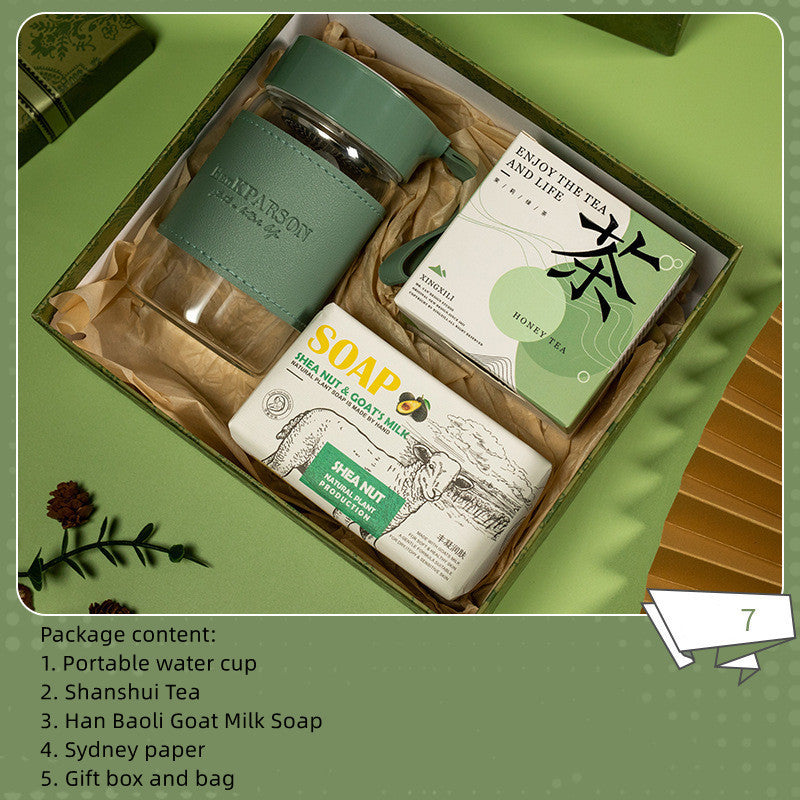 Relaxing spa tea set