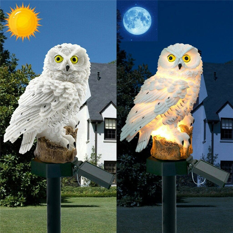 Solar garden lamp owl