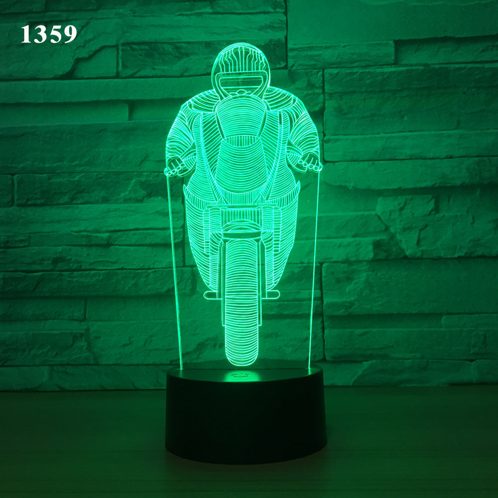 Motorcycle desk lamp
