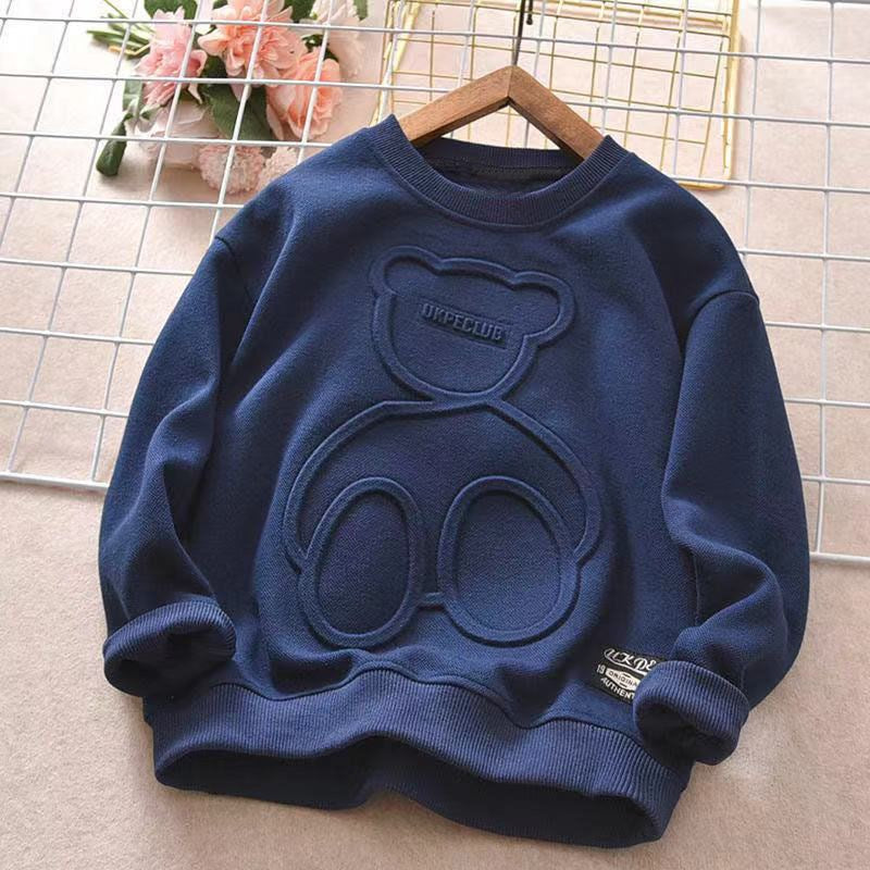 Children Long Sleeved T Shirt Children Plus Velvet Bottoming Shirt